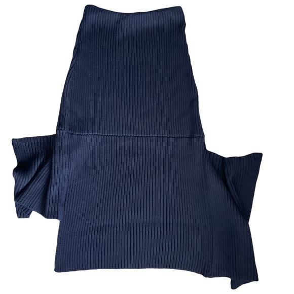 Low Classic navy knit midi skirt - Picture 4 of 8